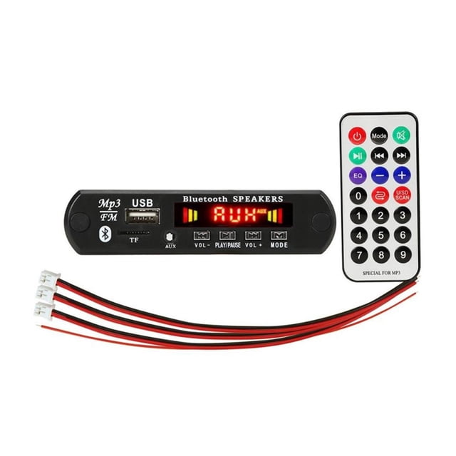 2*25W Amplifier Bluetooth-compatible MP3 WMA WAV Decoder Board Wireless Music Audio Modul USB TF FM Radio For Car ,Bluetooth 5.0