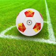 thumbnail image 4 of koolsoo Professional League Football Size 5 Stable High Strength Equipment PVC Official Red Yellow, 4 of 7