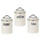 thumbnail image 1 of 3 Uds Té Café Azúcar Bote Despensa Contenedores De Almacenamiento Para Granja Blanco Sunnimix Bote de almacenamiento de cocina, 1 of 8