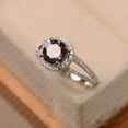 thumbnail image 2 of 6CT Natural Alexandrite Engagement Ring Oval Cut June birthstone Wedding Ring, 2 of 5