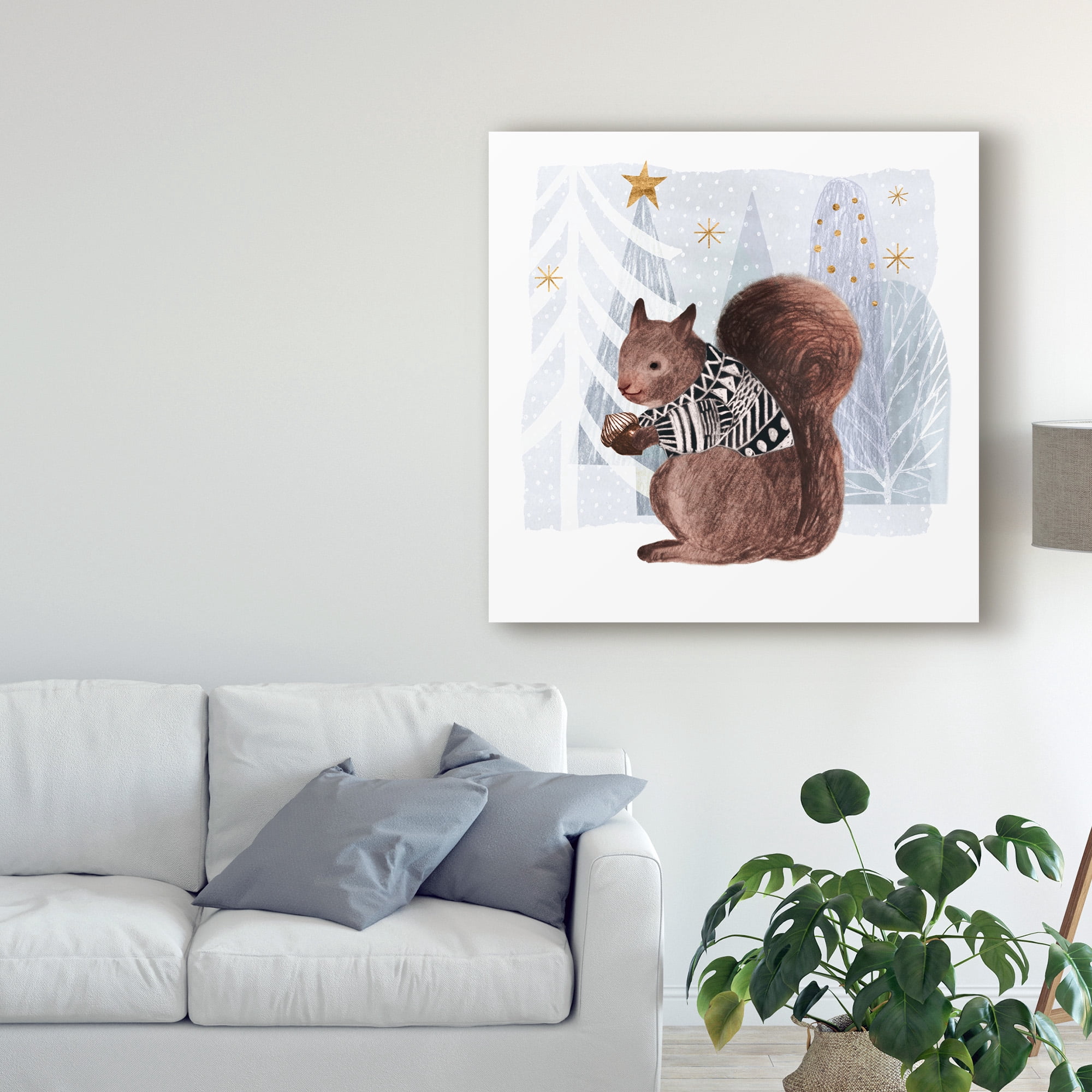 Trademark Fine Art 'Cozy Woodland Animal II' Canvas Art by Victoria Borges