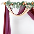 thumbnail image 3 of LCXmlly Roasting Pan Wedding Arch Drape Fabric Long 3 Panels Wide Sheer Wrinkle Free Soft Party Backdrop Drapery, 3 of 6