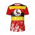 thumbnail image 3 of Exclusive design Uganda Flag Grain 3D Printed Men For Running Bike Soccer Tennis Fitness Sports tshirt Mesh Fans Short T-shirt, 3 of 16