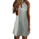 thumbnail image 1 of Vestido playero bohemio Minnieouse Estampado sin mangas Gris L, 1 of 6