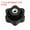 Black, variant on Uxcell Clamping Nuts Knob Plastic Screw-On Iron Star Knobs Knurled Female Threaded Hexagon Head M8 x 1.9" (6 Pack, Black)