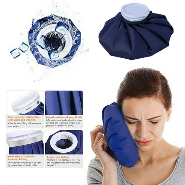 Bolsa de Hielo Reutilizable Ndcxsfigh para Lesiones en la Rodilla Color Azul Oscuro 6 Pulgadas