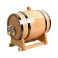 thumbnail image 4 of Rongfmy Tonneau en Chêne 1 L/1,5 L/3 L Récipient de Rangement Tonneau avec Robinet Tonneau à Whisky, 4 of 9