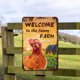 thumbnail image 2 of Placa Metal Vintage Pintura Hierro Rectangular Pollo Arte Pared Del 20x30cm, 2 of 9
