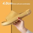 thumbnail image 3 of Slippers for Women and Men | Pillow Slippers Bathroom Sandals | Comfy | Cushioned Thick Soleyellow, 3 of 5