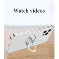 thumbnail image 6 of Compatible with iPhone 13 Pro Max Case 6.7" Ultra Clear Protective Phone Cover with Ring Holder Kickstand Anti-Scratch Slim Thin Silicone Flexible TPU Shockproof Bumper Case - Clear, 6 of 8
