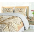 thumbnail image 5 of Ambesonne Floral Duvet Cover Set, Large Hibiscus Flower Petals, 2-Calking, Peach Salmon, 5 of 7