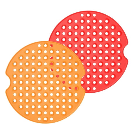 

MEGAWHEELS Air Fryer Mats Pads Reusable Non-Stick Silicone Air Fryer Liners