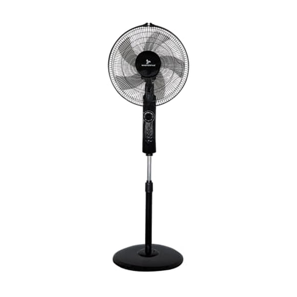 Ventilador de Pedestal Ares 16 Pulgadas Negro Masterfan