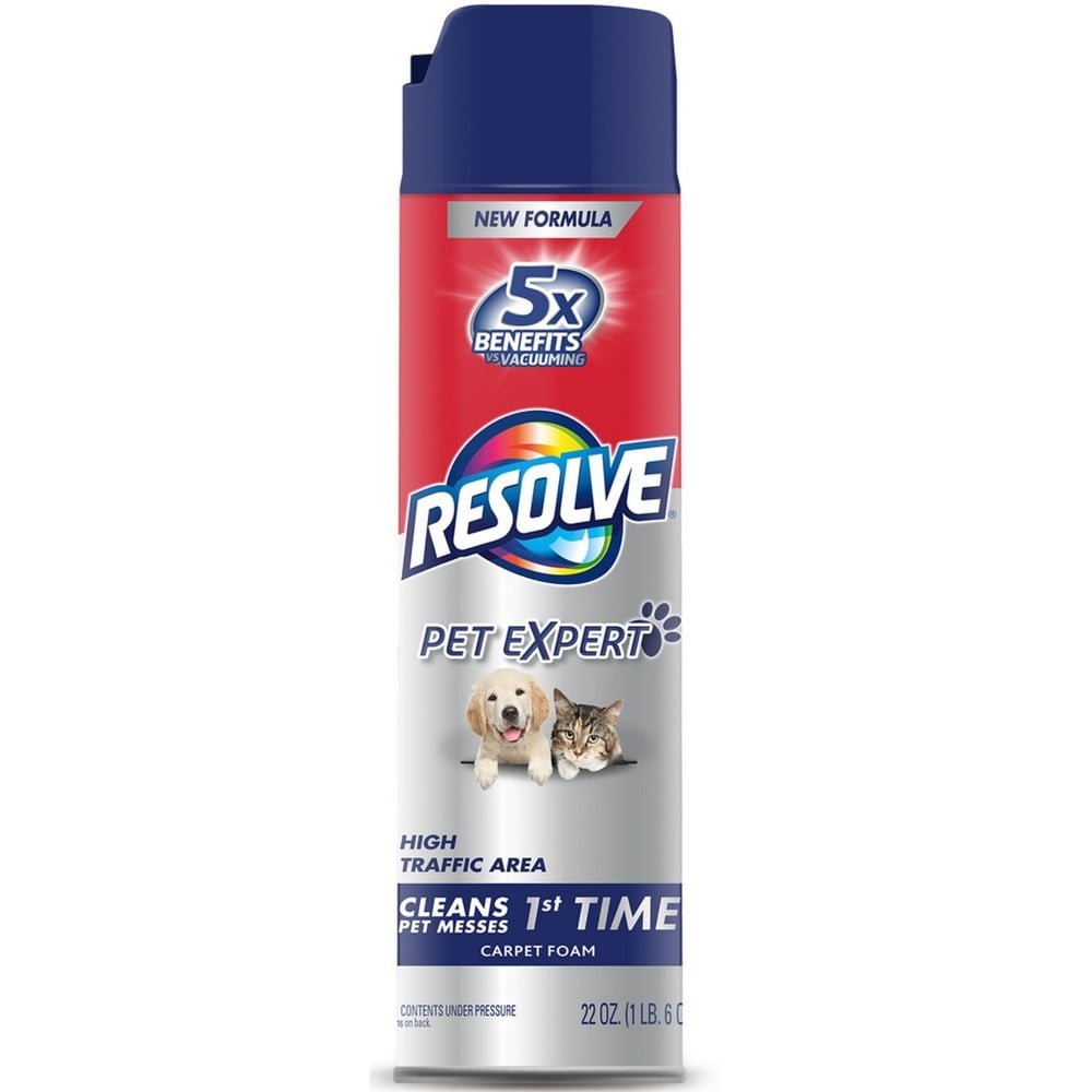 Resolve Pet Formula High Traffic Carpet Cleaner Foam, 22 oz (Pack of 3
