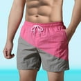 thumbnail image 5 of WERYOUNG Couple Sports And Fitness Nylon Shorts Men Can Go Underwater Trousers Relaxed Fit Trunks, Pink, L, 5 of 9