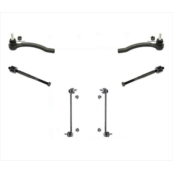 Front Inner & Outer Tie Rods & Links For 13-17 Nissan Altima 16-17 Maxima