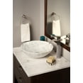 thumbnail image 3 of Miseno MNO-WC-PC Circular 17" Carrera Marble Bathroom Sink;Polished Chrome Drain, 3 of 7
