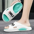 thumbnail image 3 of Men's Beach Slippers with Soft Low Arch Support Comfortable Thick Sole Anti Slip Easy To Clean, 3 of 5