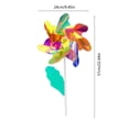thumbnail image 3 of Plastic Windmill Toy, Outdoor Decoration Prop With Sleek Rotation Structure, for Courtyard and Festival Decoration, Multi-color, 3 of 6