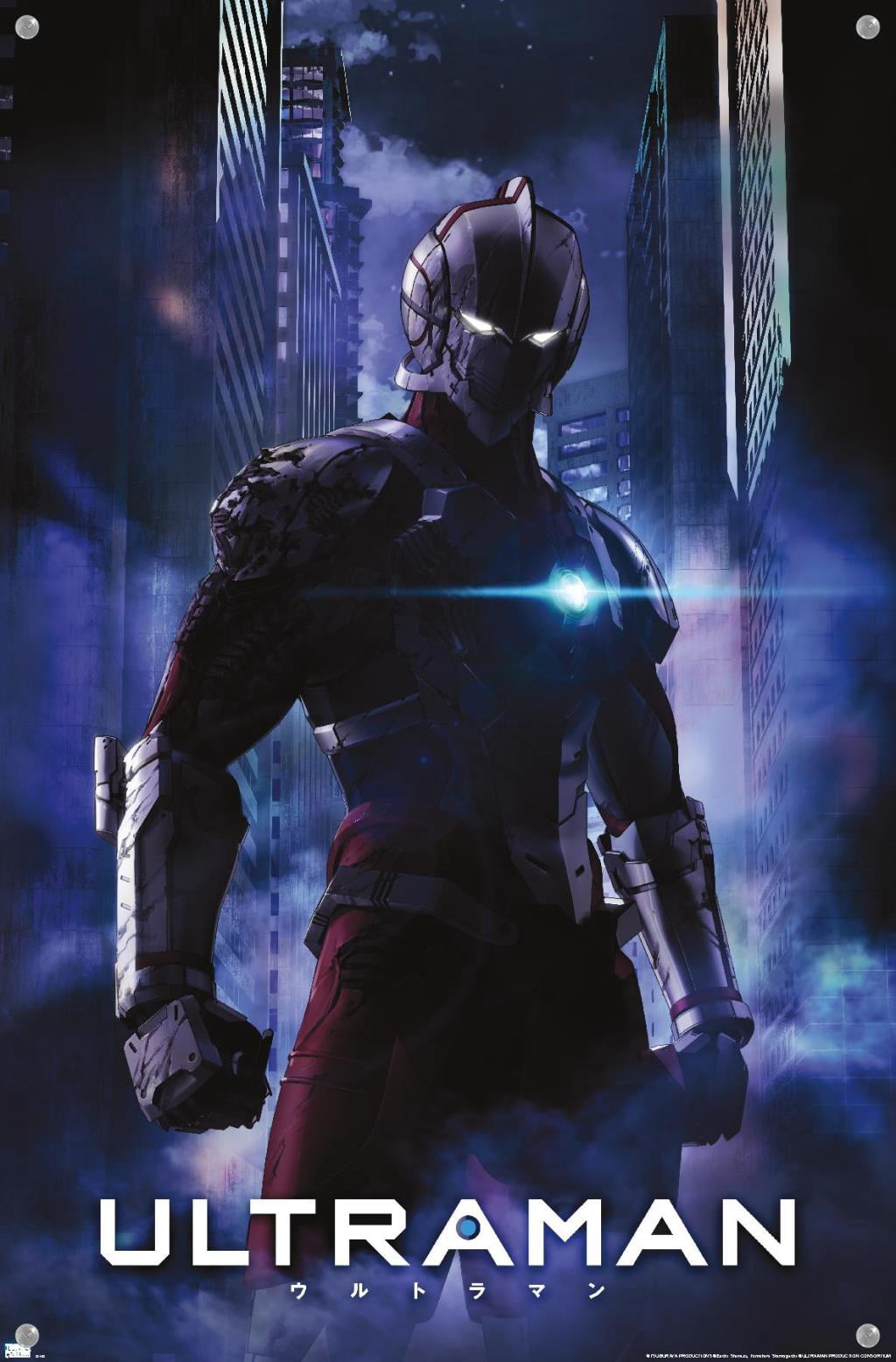 Ultraman - Dark Anime One Sheet Wall Poster with Push Pins, 14.725" x 22.375"
