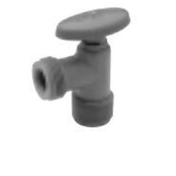0.75 in. Fresh Water Shut Off Valve Hose Bibb Stop Valve, Gray