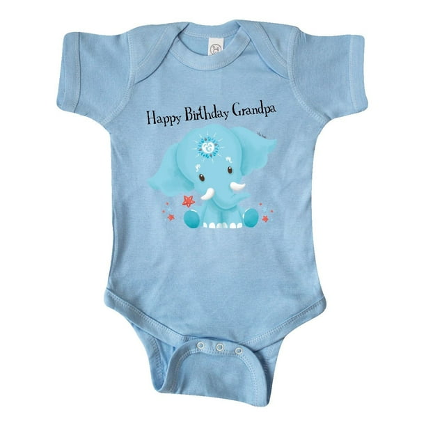 Download Inktastic Ervin Happy Birthday Grandpa Blue Elephant Cute Infant Creeper Walmart Com Walmart Com