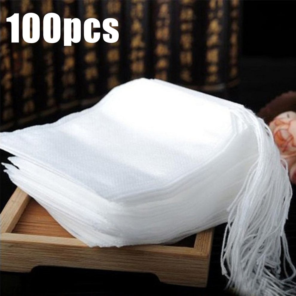 Details about   100 Pcs Tea Bags Bags For Tea Bag Infuser With String Heal Seal 5.5 x 7CM 