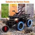 thumbnail image 2 of Funcid 24V Kids ATV, Ride on Toys for Toddlers with 2 Speeds, 4 Wheeler Electric Car, Ride on Car with Storage Spaces, Spring Suspension, Bluetooth Music, LED Lights, Black, 2 of 8