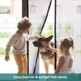 thumbnail image 3 of Magnetic Screen Door with Super Tight Self Closing Magnetic Seal and Durable Polyester Mesh,Full Frame Hook & Loop Fits Door Size up to 39"W x 82"H,Screen Doors with Magnets, 3 of 7