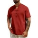 thumbnail image 2 of Blusa y camisa de manga larga con cuello alto para hombre, moda informal, lisa, con botones, cuello alto, manga larga, con blusas, camisas para hombre, blusa de algodón y poliéster., 2 of 8