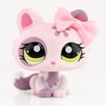 thumbnail image 3 of Mini Pet Shop Crouching Cat #1628 with Bowknot Accessory,Cute Little Animal Figurine Toys, 3 of 7