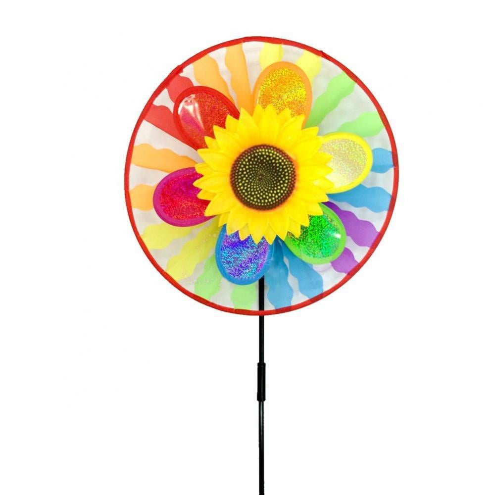 Sequin Pinwheels Outdoor Windmill for The Yard and Garden, Lawn