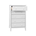 thumbnail image 1 of Adeptus 56114 Commode Facile en Bois Massif&44; Blanc - 5 Pièces, 1 of 1