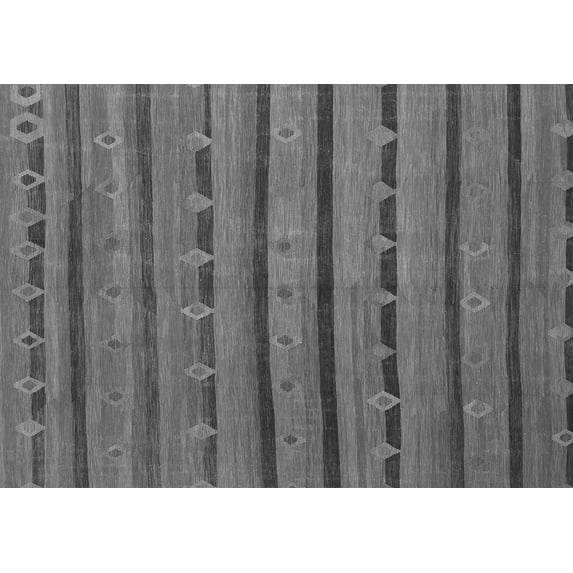 Ahgly Company Indoor Rectangle Abstract Gray Contemporary Area Rugs, 7' x 9'