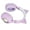 Purple, variant on Cat Ear Headphones for Kids,  BT5.3 Adjustable Headband Headphones with RGB Lights, 85dB Volume Limit 20H Playtime Wired Headphones with Mic for School,Boys, Girls