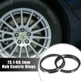 thumbnail image 2 of Plastic 73.1mm to 66.1mm Car Hub Centric Rings Wheel Bore Center Spacer 2pcs, 2 of 6