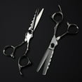 thumbnail image 3 of Hair Cutting Scissors, 6INCH Japanese 440C Stainless Steel Hairdressing Scissors Hair Cutting and Thinning Scissors Barber Shears Hair Cutting Tools, 3 of 4