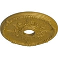 thumbnail image 3 of Ekena Millwork 18"OD x 3 1/2"ID x 1 3/8"P Antioch Ceiling Medallion (Fits Canopies up to 3 1/2"), Hand-Painted Pharaohs Gold, 3 of 5