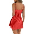 thumbnail image 5 of GHSOHS Robes for Women Pajama Set Night Gown for Women Soft Comfy Women Sleepwear Satin Nightgown Mini Slip Chemise Short Nightwear Nightie for Women Sleepshirt Robe Pajamas Homewear, 5 of 6
