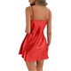 thumbnail image 4 of Gibobby Lencería sexy para mujer Día de San Valentín Ropa dormir para mujer Camisón satén Mini Slip Chemise Ropa dormir corta Camisones para mujer(Rojo,M), 4 of 5
