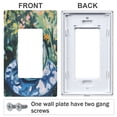 thumbnail image 3 of Yayeee Rocker Switch Wall Plate 1-Gang 4.6"x2.9" Home Decorative Outlet Cover, Red Goldfish, 3 of 6