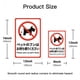 thumbnail image 4 of Señales de advertencia de metal para perros japoneses que prohíben orinar y defecar en todas partes. Atención a la decoración de pared para exteriores con césped para perros, 4 of 5