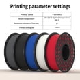 thumbnail image 4 of CaiLab PETG 3D Printer Filament 1.75mm, High Strength, High Temp Resistance, Low Shrinkage, For Functional Parts & High-Speed FDM Printing, 1KG Spool, Gray, 4 of 9