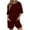 Wine, variant on lmcalzta Womens Summer Jumpsuits Crew Neck 3/4 Sleeve Shoorts Rompers Casual Athletic Bodysuits