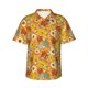 thumbnail image 1 of Fotbe Daisy maple fall Camisa Hawaiana para Hombre Unisex – Camisa Casual de Verano con Botones de Manga Corta de Algodón y Lino,Large, 1 of 7