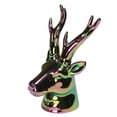 thumbnail image 2 of Northlight 7.5" Rainbow Electroplated Deer Head Christmas Decoration, 2 of 2