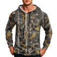 thumbnail image 6 of GrmtClth Mens Wrinkle Free Realtree Camouflage Hooded Sweatshirt Gentle Loungewear Loose Drawstring Kangaroo Pocket Casual Pullover Low Care Spring Fall Indoor Leisure Garment, 6 of 8