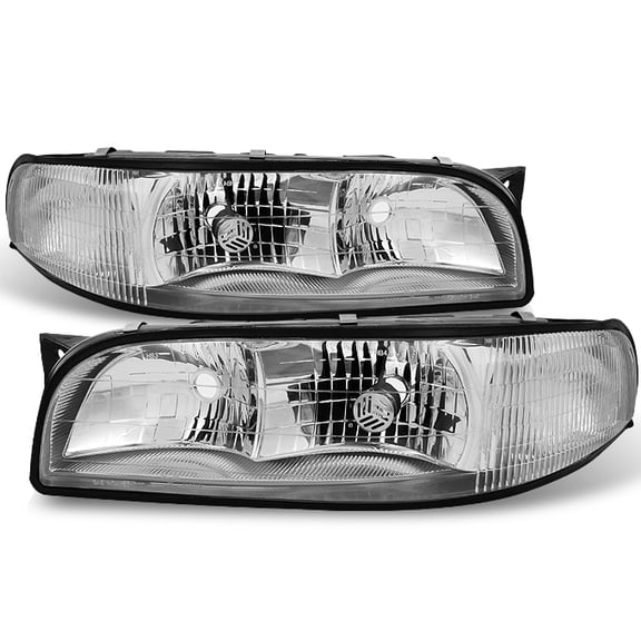 AKKON - For Buick LeSabre Clear Headlights Head Lamps Driver and Passenger Side Replacement Pair Set
