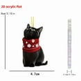 thumbnail image 6 of 8Pcs Black Cat Ornaments for Pet Owners | Cebalnir Santa Cat Christmas Tree Ornament Outdoor Decorations | 2D Acrylic Cats Ornament Hanging Decor for New Year | Best Xmas Gifts for Cats Lovers, 6 of 9