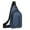 Blue, variant on Luxalzxs Sling Bag with USB Charging Port, Small Backpack Crossbody Bag for Walking Hiking, Casual Lightweight Shoulder Bag Chest Bag Gym Athletic Daypack with Earphone Hole